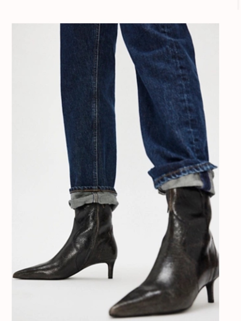 Seychelles Black Pointed-Toe Western Ankle Boots